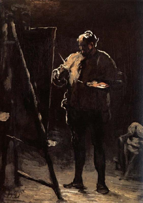 Honore Daumier The Painter before his Picture China oil painting art